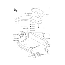 Pads(&NAMI.KAW60985 93) pour Kawasaki 1992 750 SX