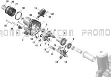 ROTAX - iDF Gearbox pour Sea-Doo 2024 GTX 170 - 11RB - STD package - Blue Abyss