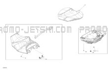 Body - Seat pour Sea-Doo 2024 GTX 170 - 11RB - STD package - Blue Abyss