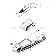 LABELS (JS440-A7) pour Kawasaki 1982 JS440