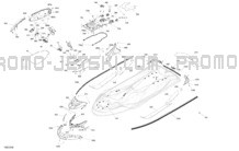 Body - System pour Sea-Doo 2024 GTX 170 - 11RD - STD package - Blue Abyss - Audio