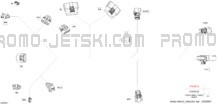 Electric - Steering Wiring Harness - 278004053 pour Sea-Doo 2024 GTX 170 - 11RD - STD package - Blue Abyss - Audio