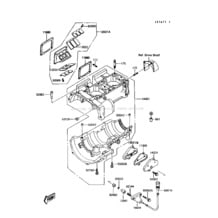 Crankcase pour Kawasaki 1992 Jet Mate