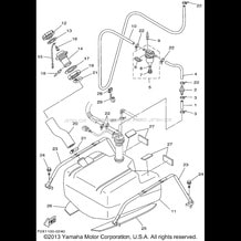 FUEL TANK pour Yamaha 2001 WaveRunner GP800R - GP800AZ - 2001