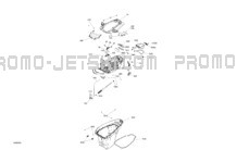 Body - Front Cover pour Sea-Doo 2024 GTX PRO 130 IBR  - 25RB - STDR package - Bright White