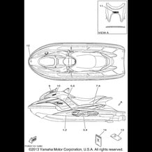 GRAPHICS pour Yamaha 2001 WaveRunner GP 800 R (GP800AZ) 2001