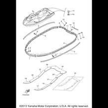 GUNWALE MAT pour Yamaha 2001 WaveRunner GP 800 R (GP800AZ) 2001