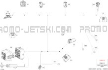 Electric - Main Harness - 278004125 pour Sea-Doo 2024 GTX PRO 130  - 25RD - STDR package - Bright White
