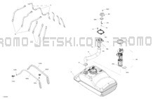 Engine - Fuel pour Sea-Doo 2024 GTX PRO 130  - 25RD - STDR package - Bright White