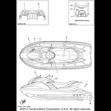 IMPORTANT LABELS pour Yamaha 2001 WaveRunner GP800R - GP800AZ - 2001