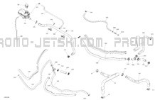 Engine - Cooling pour Sea-Doo 2024 RXP-X 325 - 21RH - X package - Ice Metal