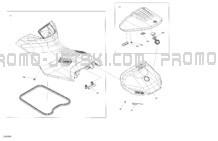 Body - Seat pour Sea-Doo 2024 RXP-X 325 - 21RH - X package - Ice Metal
