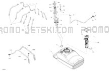Engine - Fuel pour Sea-Doo 2024 RXP-X 325 - 21RK - X package - Ice Metal - Audio