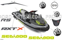 Body - Decals pour Sea-Doo 2024 RXT X 325 - 10RD - X package - Ice Metal - Audio