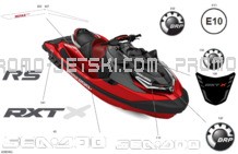 Body - Decals pour Sea-Doo 2024 RXT X 325 - 10RE - X package - Fiery Red Metallic