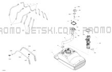Engine - Fuel pour Sea-Doo 2024 RXT X 325 - 10RF - X package - Ice Metal