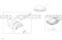 Body - Seat pour Sea-Doo 2024 RXT X 325 - 10RF - X package - Ice Metal