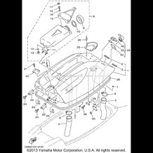 ENGINE HATCH pour Yamaha 2001 WaveRunner SUPER JET - SJ700AZ - 2001