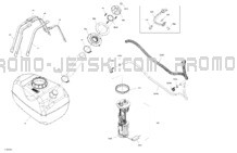 Engine - Fuel pour Sea-Doo 2024 SPARK 900 HO ACE - 63RB - Conv package - Sunrise Orange - 3UP