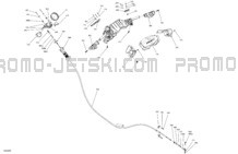 Mechanic - Steering pour Sea-Doo 2024 SPARK 900 HO ACE - 63RB - Conv package - Sunrise Orange - 3UP