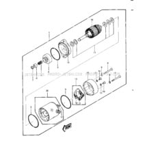 STARTER MOTOR ('82-'83 JS440-A6/A7) pour Kawasaki 1982 JS440