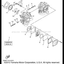 REPAIR KIT 2 pour Yamaha 2001 WaveRunner SUPER JET - SJ700AZ - 2001