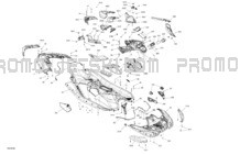 Body - System pour Sea-Doo 2024 SPARK 900 HO ACE - 64RF - Conv package - Dazzling Blue - 2UP