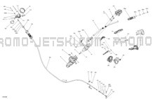 Mechanic - Steering pour Sea-Doo 2024 SPARK TRIXX - 65RD - TRIXX package - Vapor Blue- 1UP