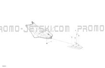 Body - Seat pour Sea-Doo 2024 SPARK TRIXX - 65RD - TRIXX package - Vapor Blue- 1UP