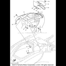 ENGINE HATCH 1 pour Yamaha 2001 WaveRunner SUV1200 - SV1200 - 2001