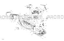 Body - System pour Sea-Doo 2024 SPARK TRIXX - 66RD- TRIXX package - Vapor Blue- 3UP