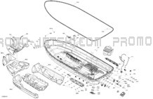 Body - Hull pour Sea-Doo 2024 WAKE 170 - 35RB - Base package - Neo Mint