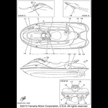 IMPORTANT LABELS pour Yamaha 2001 WaveRunner SUV1200 - SV1200 - 2001