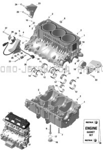 ROTAX - Crankcase pour Sea-Doo 2024 WAKE PRO 230 - 13RB - Pro package - Neo Mint - Audio