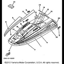 GRAPHIC - TOOL pour Yamaha 1991 WaveRunner SUPER JET - SJ650P - 1991