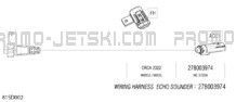 Electric - Echo Sounder Wiring Harness - 278003974 pour Sea-Doo 2024 FISH PRO TROPHY 170 - 19RH - FishT package - Flint Grey - Audio