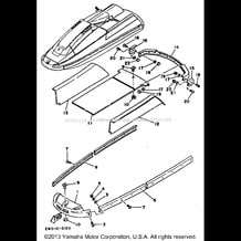 GUNWALE - MAT pour Yamaha 1991 WaveRunner SUPER JET - SJ650P - 1991