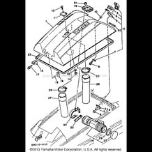 HULL - DECK 1 pour Yamaha 1991 WaveRunner SUPER JET 650 (SJ650P) 1991