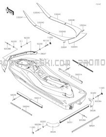 Pads pour Kawasaki 2021 JET SKI® ULTRA® 310LX