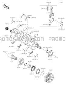 Crankshaft pour Kawasaki 2021 JET SKI® ULTRA® 310R