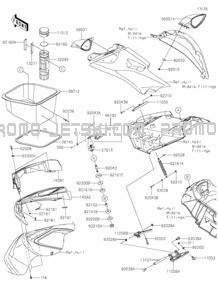 Hull Front Fittings pour Kawasaki 2021 JET SKI® ULTRA® 310R