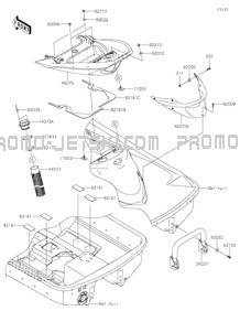 Hull Rear Fittings pour Kawasaki 2021 JET SKI® ULTRA® 310R