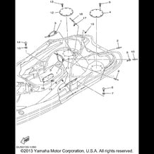STERN LOCKER pour Yamaha 2001 WaveRunner SUV 1200 (SV1200Z) 2001