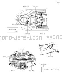 Jet Ski Kawasaki JET SKI® ULTRA® 310X 2022 - Microfiche and
