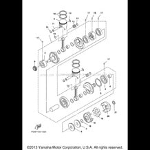 CRANKSHAFT PISTON pour Yamaha 2001 WaveRunner XL700 - XL700Z - 2001