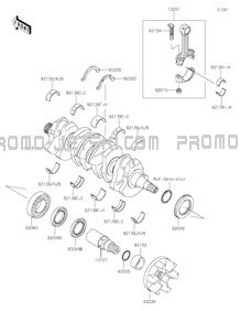 Crankshaft pour Kawasaki 2022 Ultra LX
