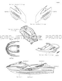 Decals(KNFNN) pour Kawasaki 2022 Ultra LX