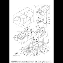 SEAT UNDER LOCKER pour Yamaha 2001 WaveRunner XL700 - XL700Z - 2001