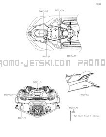 Labels pour Kawasaki 2023 JET SKI® ULTRA® 160LX
