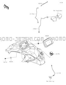 Meters pour Kawasaki 2023 JET SKI® ULTRA® 160LX-S